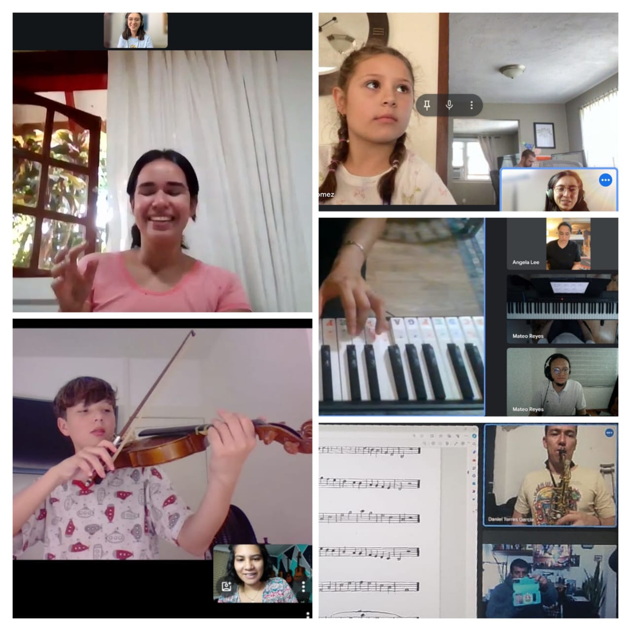 CLases de musica online, virtuales para todas las edades, canto, guitarra, piano, ukelele y más